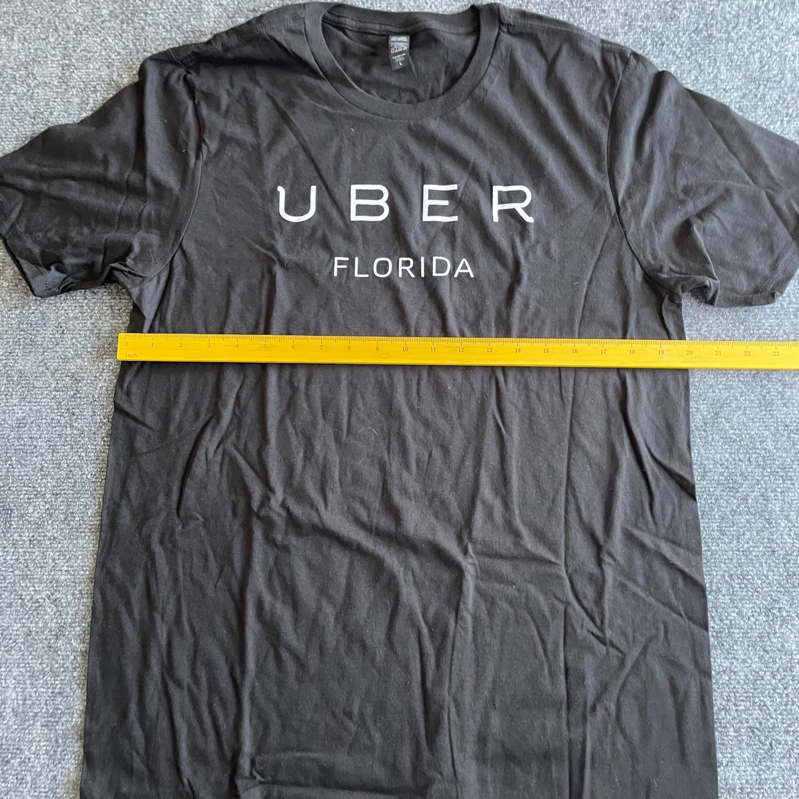 Uber Florida Graphic T-Shirt Mens Large Black Short Sleeve Cotton Promo Tee — image 4 of 6